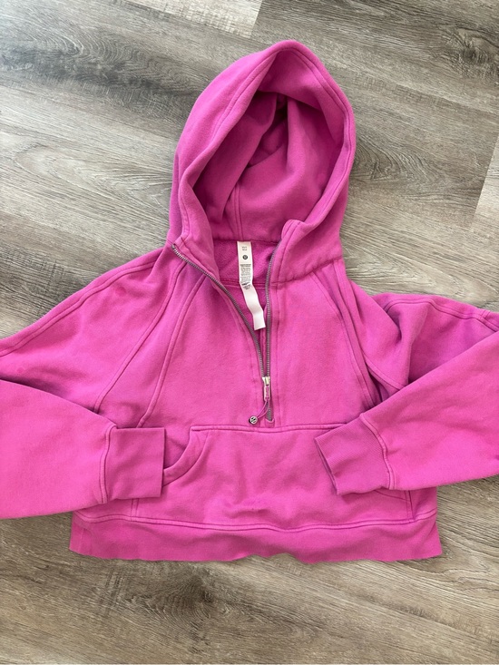 lululemon athletica Tops - Lululemon Scuba Hoodie Pow Pink Tone XS S Bright Pink Half-Zip Hoodie XS/S